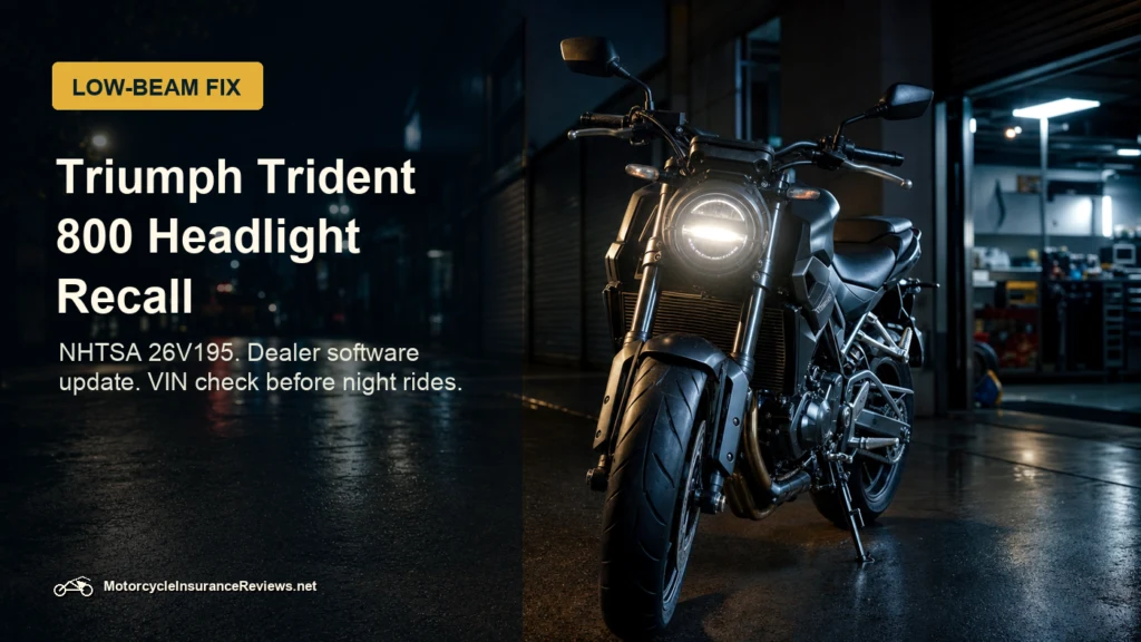 Triumph Trident 800 Headlight Recall: Low-Beam Fix featured image