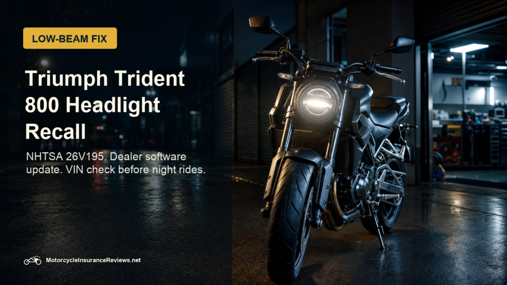 Triumph Trident 800 Headlight Recall: Low-Beam Fix featured image